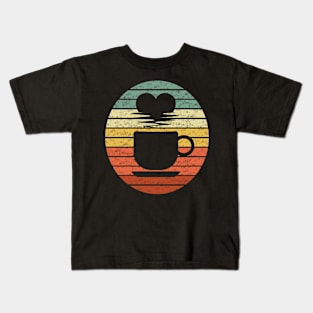 Retro Coffee Lovers Gift Kids T-Shirt